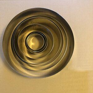 Commercial grade cake rings set of 8